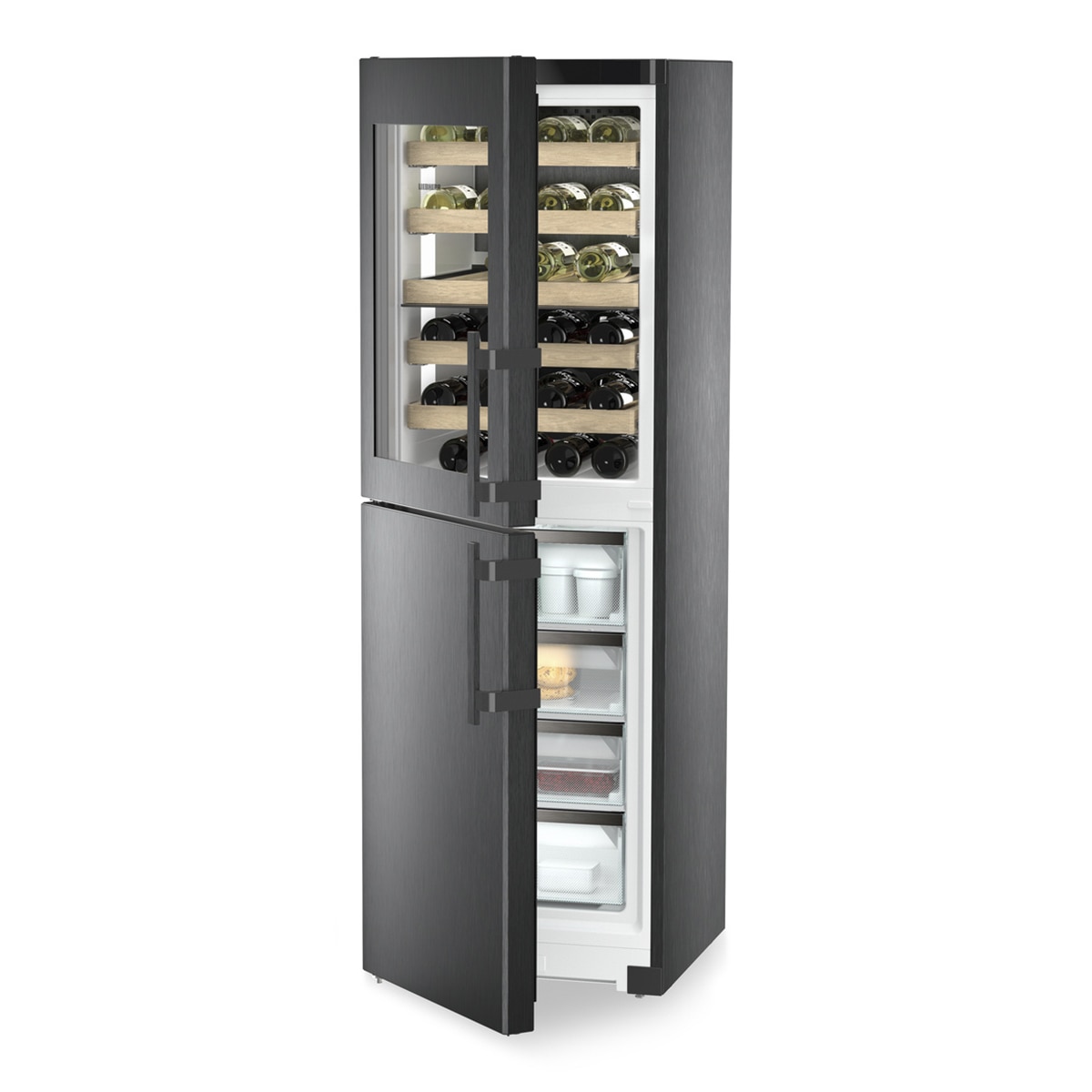 Vinoteca Liebherr con congelador - SWNbsd 529i BlackSteel-3