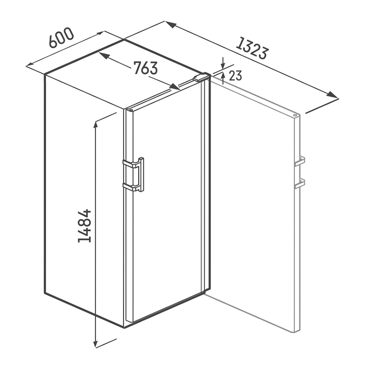 Vinoteca Liebherr para 166 botellas  -WSbl4601 Negro-2