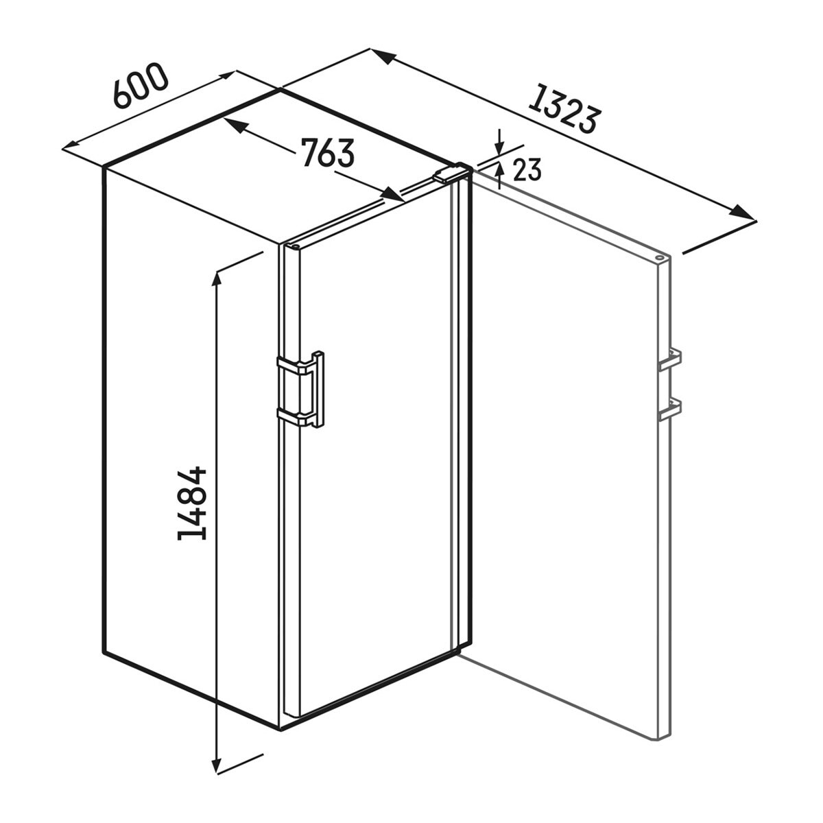 Vinoteca Liebherr para 166 botellas  -WSbl4601 Negro-5