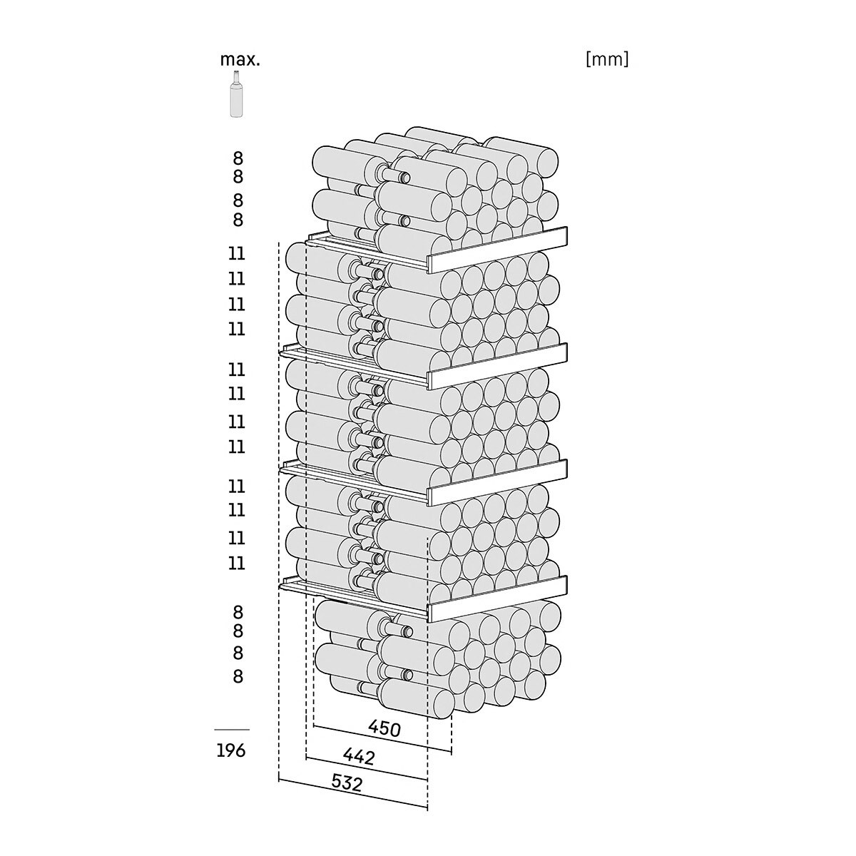 Vinoteca Liebherr para 196 botellas -WPbl5001 Negro-7