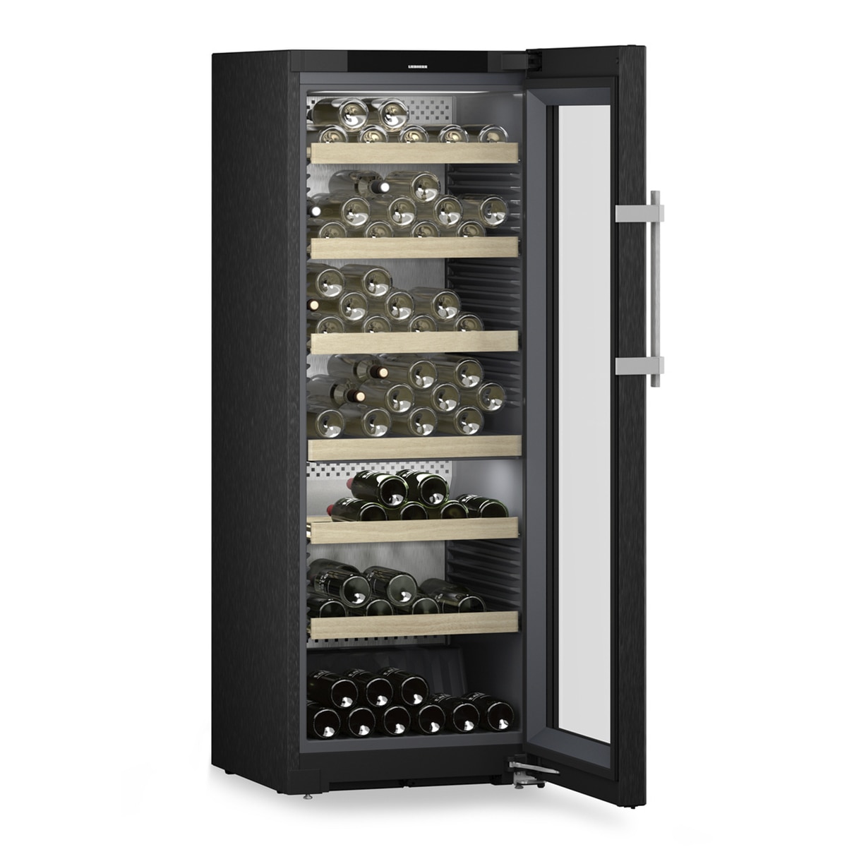 Vinoteca Liebherr para 131 botellas - WPbsi 5052 BlackSteel / Cristal-5