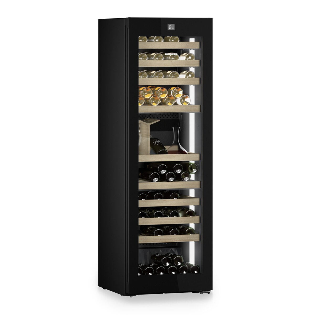 Vinoteca Liebherr para 85 botellas - WPgbi 5283 Negro / Cristal-4