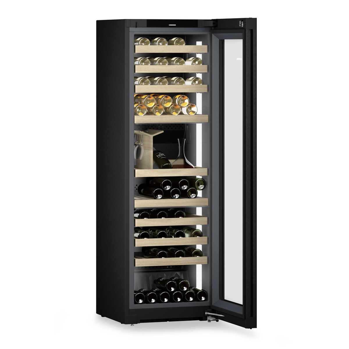 Vinoteca Liebherr para 85 botellas - WPgbi 5283 Negro / Cristal-5