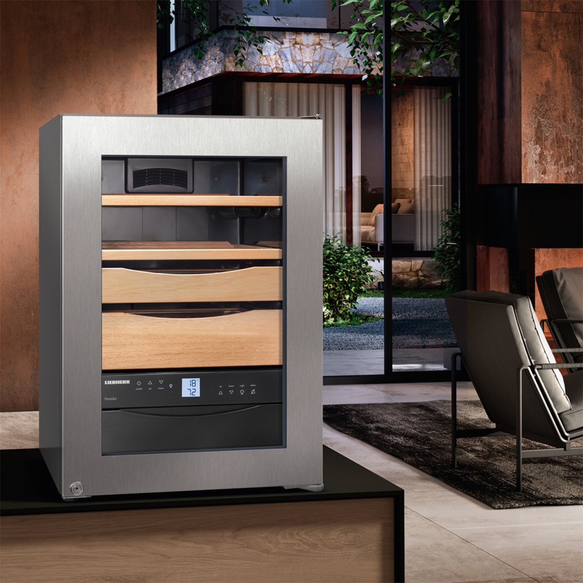 Cava de puros Liebherr - ZKes 453 Inox / Cristal-5