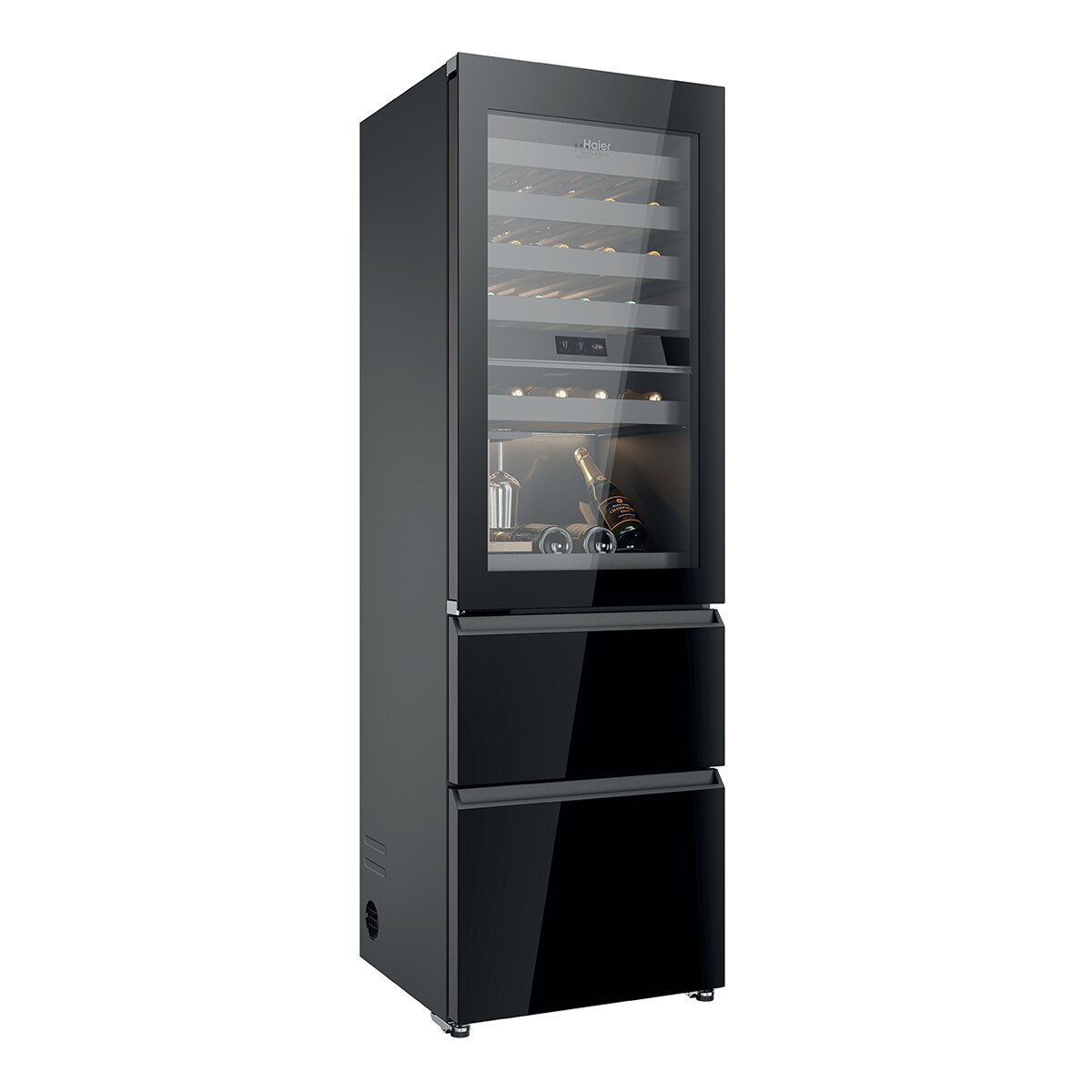 Haier – Vinoteca Haier con congelador Total No Frost Dual Cooling System, In-Vista – CSW9619ENGBW.