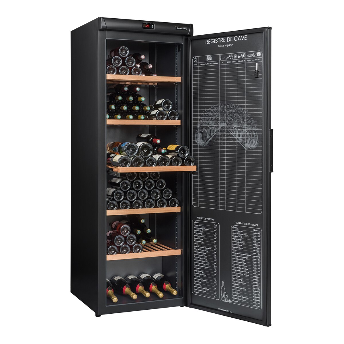 Vinoteca Climadiff para 264 botellas - RESERVE275F Negros-2