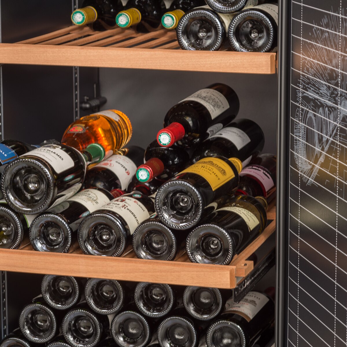 Vinoteca Climadiff para 264 botellas - RESERVE275F Negros-9
