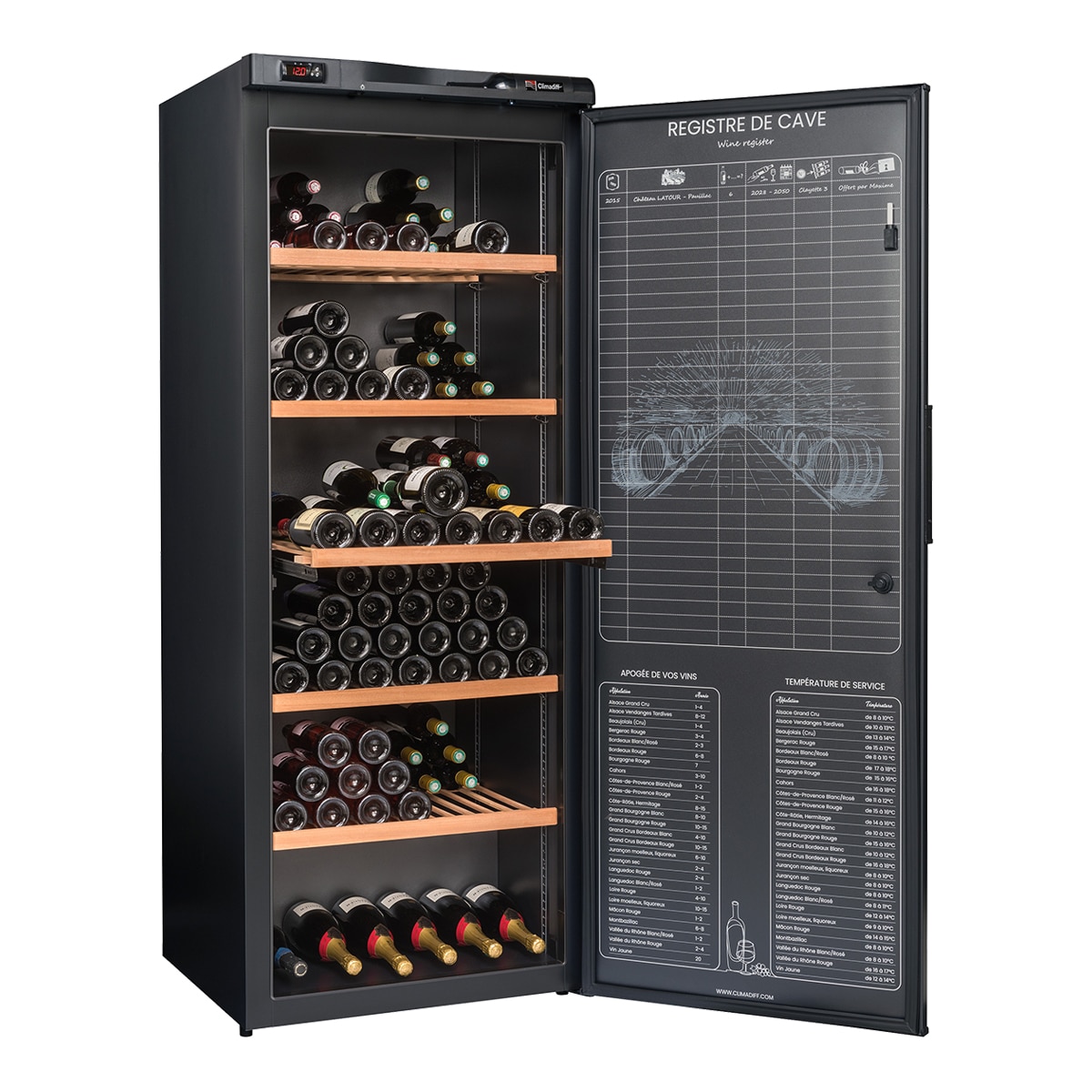 Climadiff – Vinoteca Climadiff para 294 botellas – RESERVE300XL.