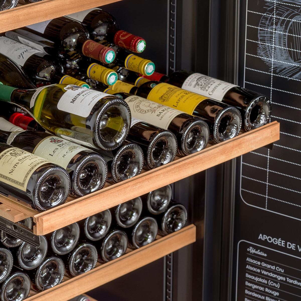 Vinoteca Climadiff para 294 botellas - RESERVE300XL Negros-4