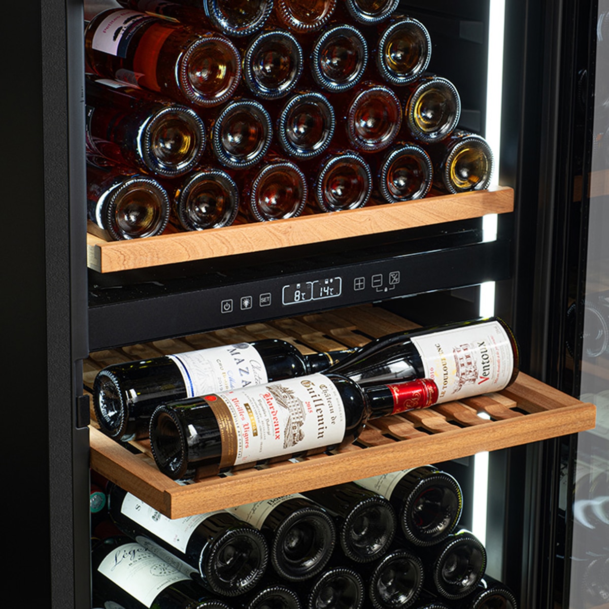 Vinoteca Climadiff para 138 botellas - MILLESIME140DB Negros-3