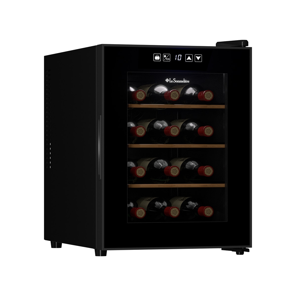 Vinoteca La Sommeliere para 12 botellas híbrida - 12SILENCE Negro-3