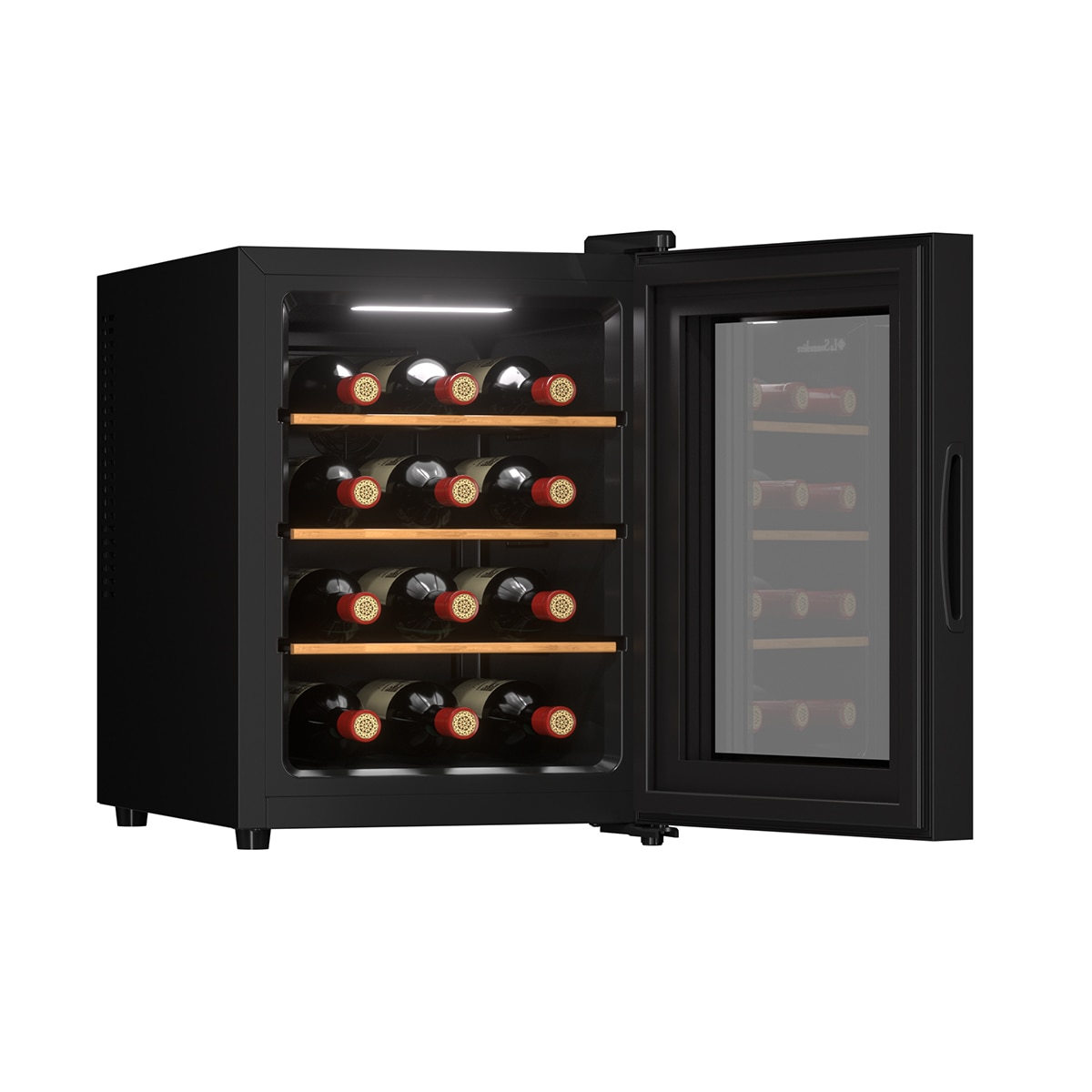 Vinoteca La Sommeliere para 12 botellas híbrida - 12SILENCE Negro-6