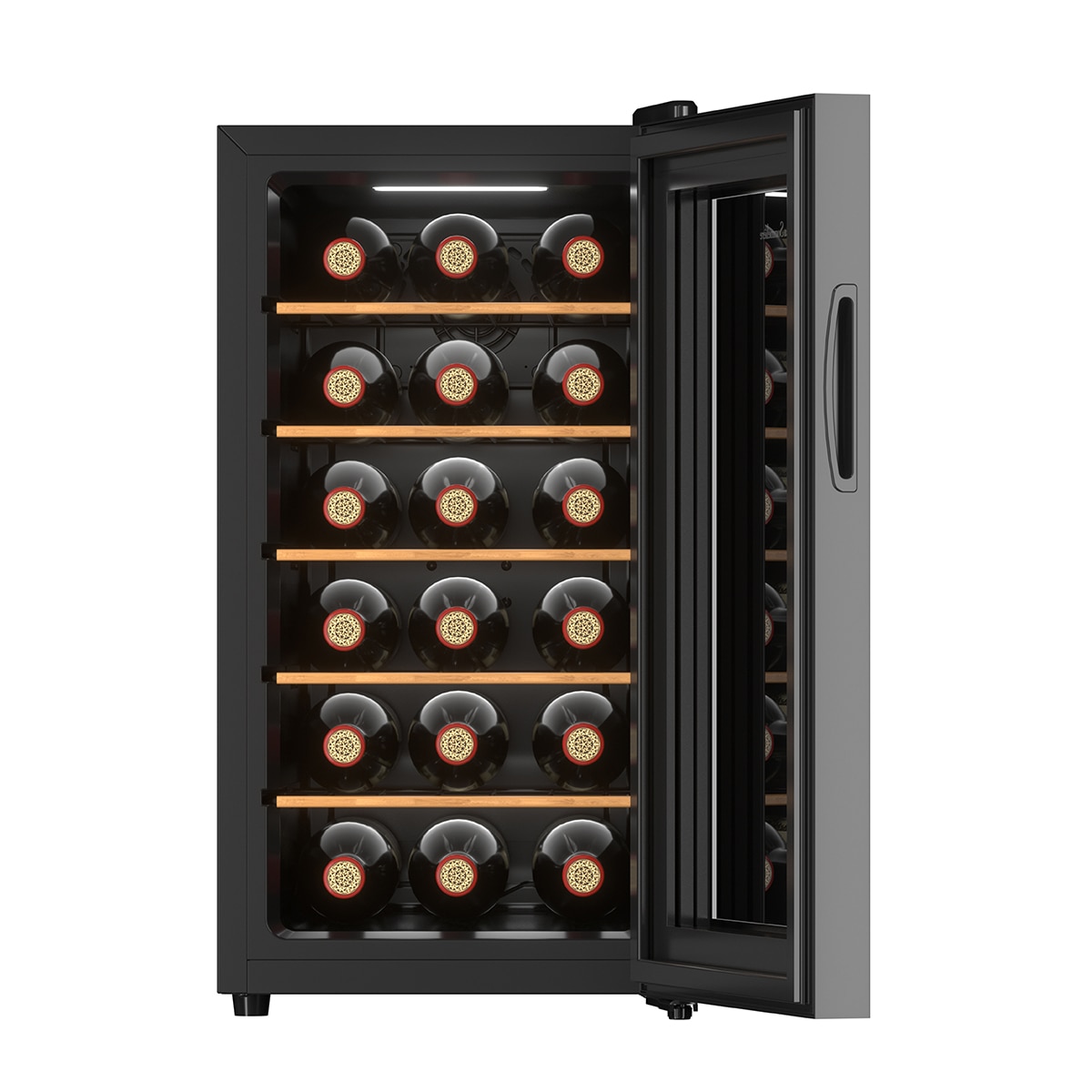 Vinoteca La Sommeliere para 18 botellas híbrida - 18SILENCE Negro-4