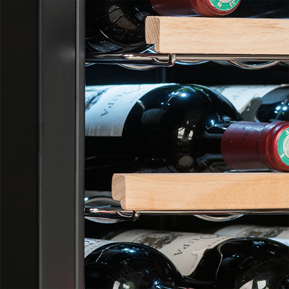 Vinoteca La Sommeliere para 18 botellas híbrida - 18SILENCE Negro-8