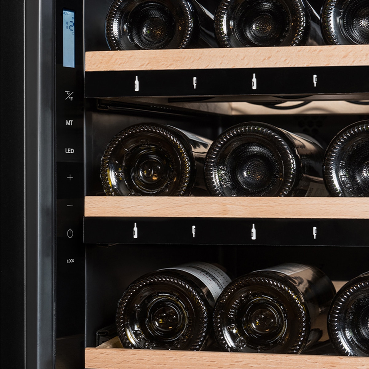 Vinoteca La Sommeliere inteligente para 149 botellas - ECELLAR150G2 Negro-7