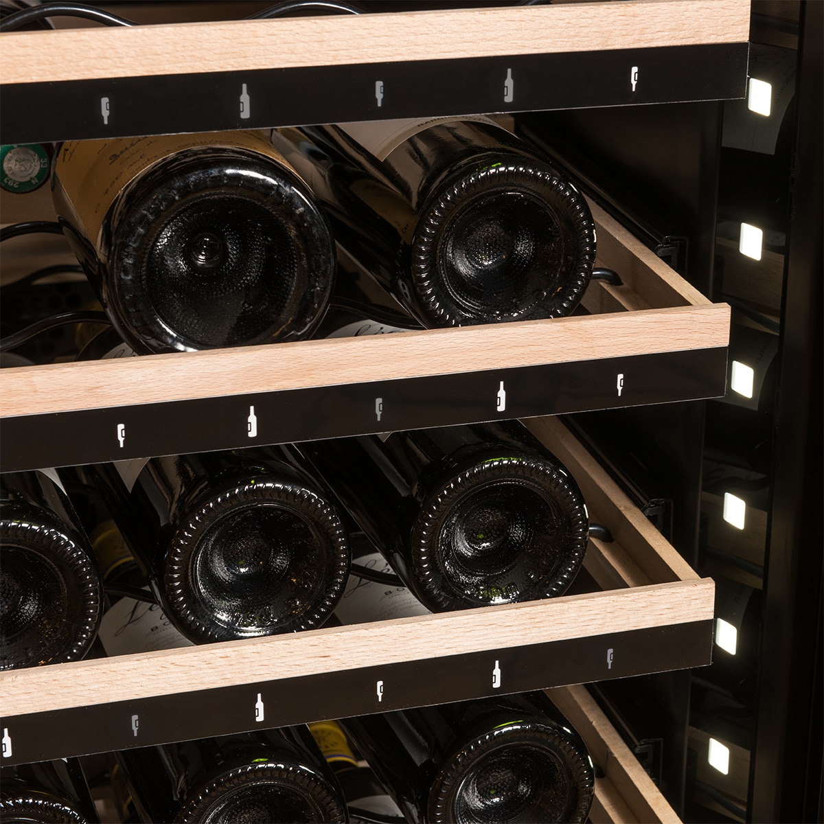 Vinoteca La Sommeliere inteligente para 149 botellas - ECELLAR150G2 Negro-8