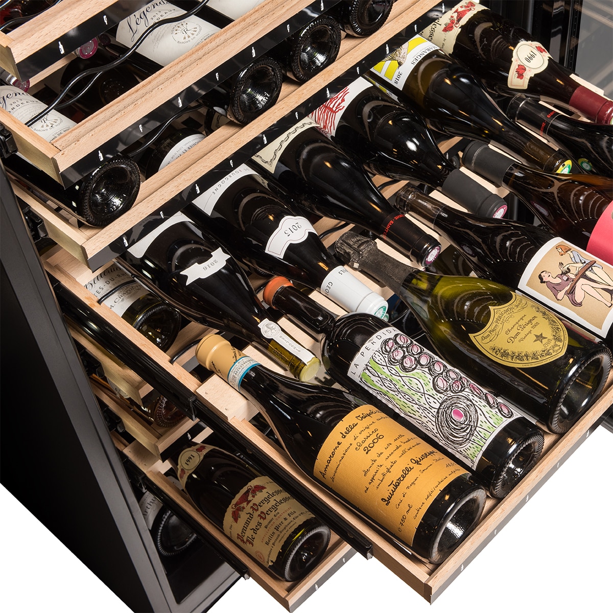 Vinoteca La Sommeliere inteligente para 149 botellas - ECELLAR150G2 Negro-10