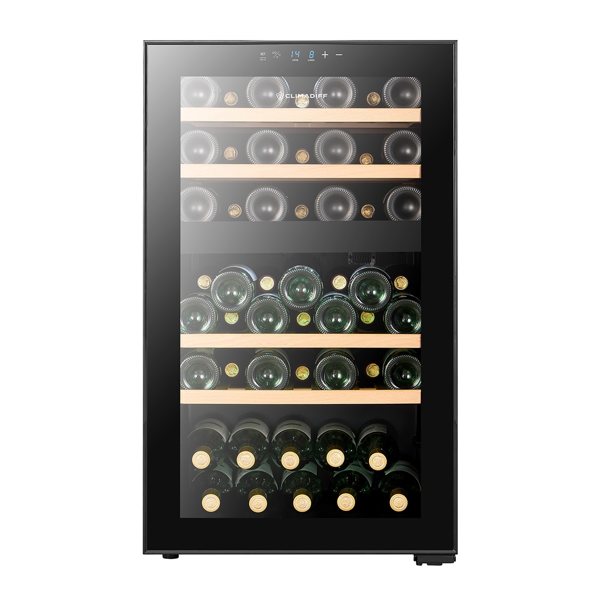 Vinoteca Climadiff para 52 botellas 2 temperaturas - CEPAGE52DZF Negro-2