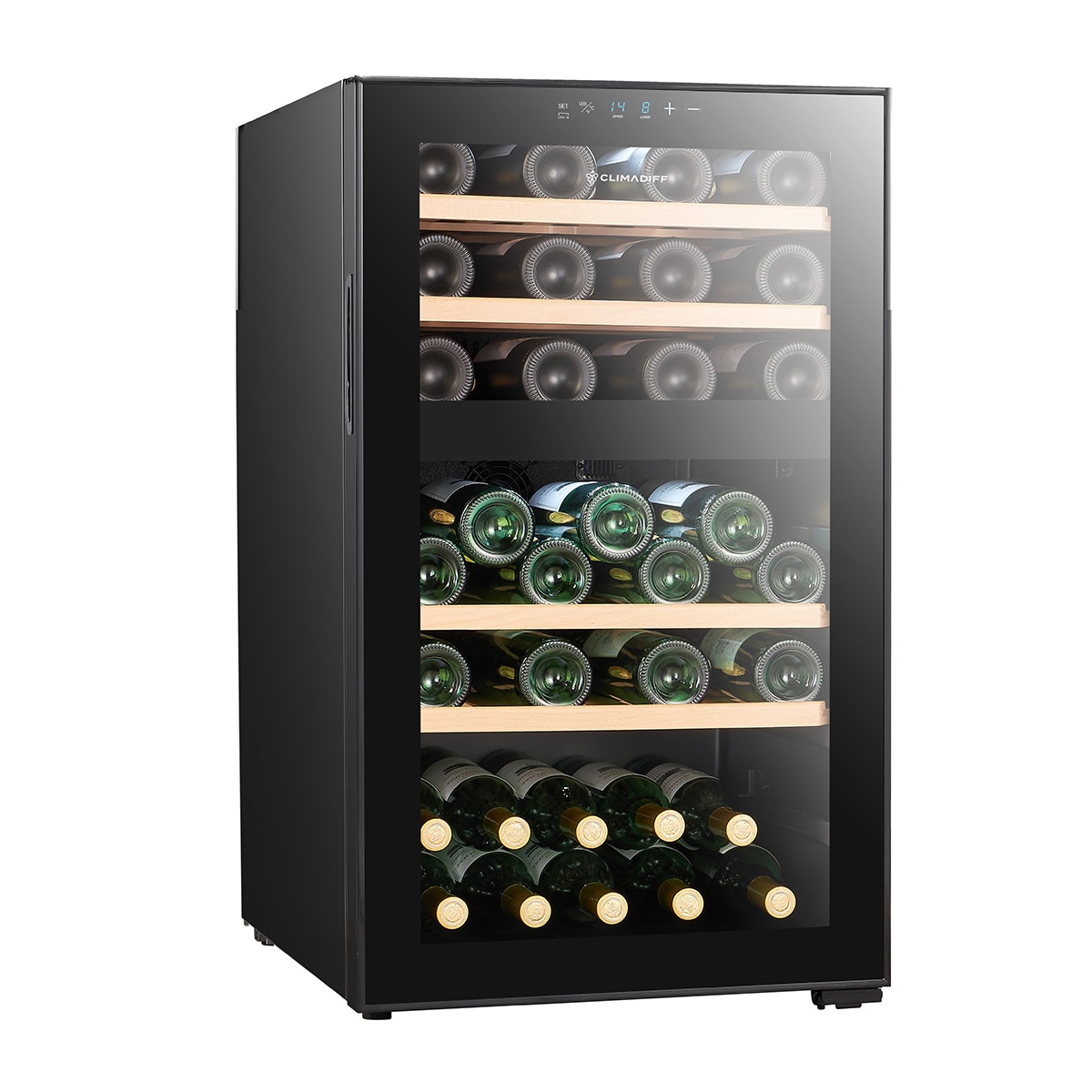 Vinoteca Climadiff para 52 botellas 2 temperaturas - CEPAGE52DZF Negro-4