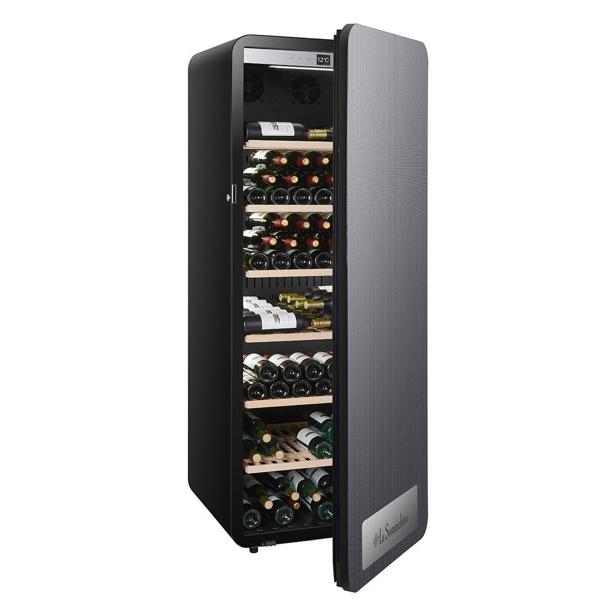 Vinoteca La Sommeliere para 254 botellas - APOGEE255N Negro-4