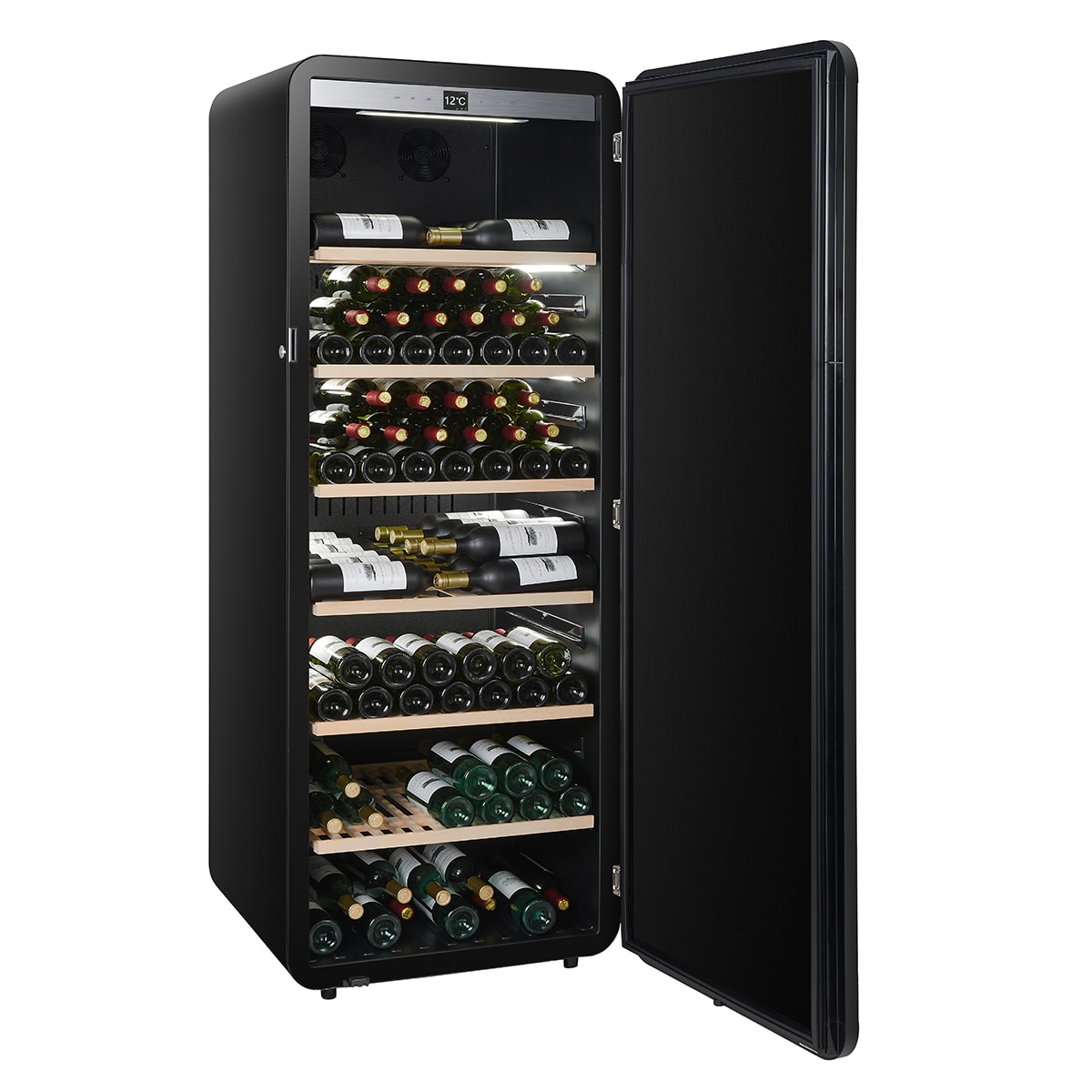 Vinoteca La Sommeliere para 254 botellas - APOGEE255N Negro-5