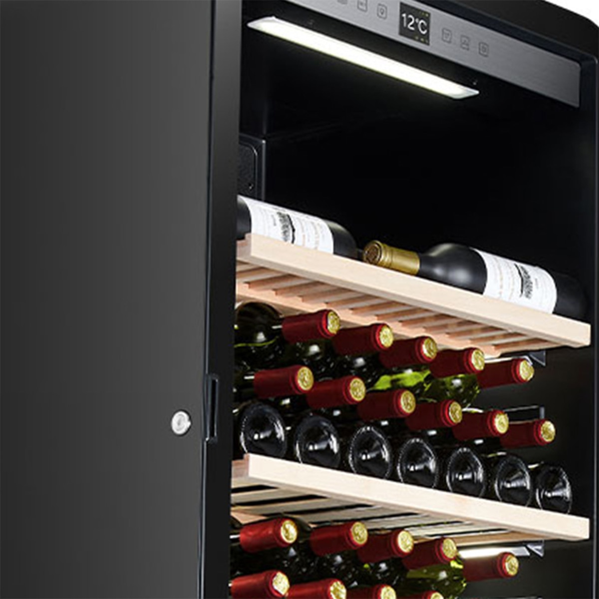 Vinoteca La Sommeliere para 254 botellas - APOGEE255N Negro-8