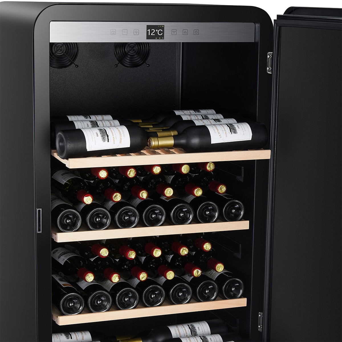 Vinoteca La Sommeliere para 254 botellas - APOGEE255N Negro-9