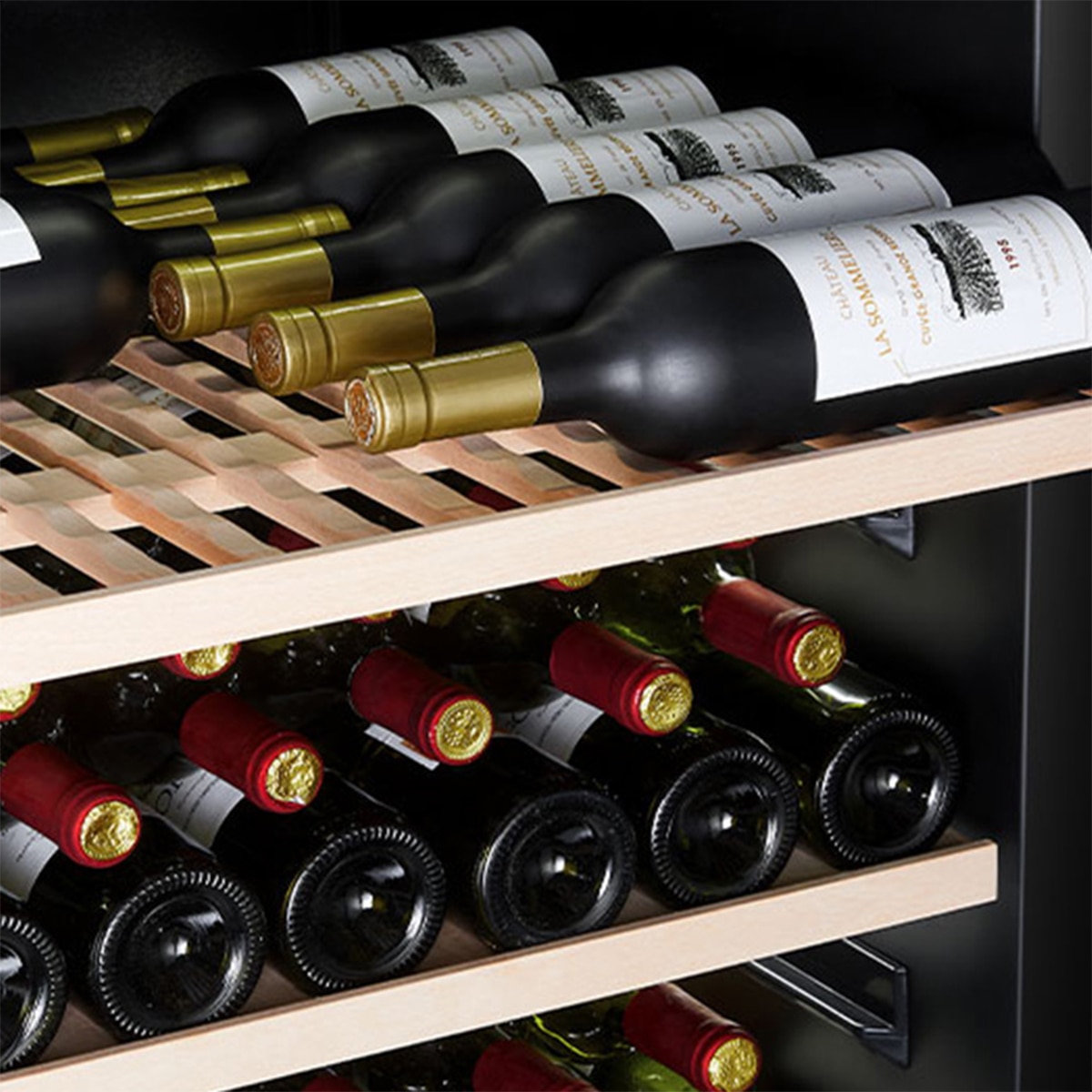 Vinoteca La Sommeliere para 254 botellas - APOGEE255N Negro-10