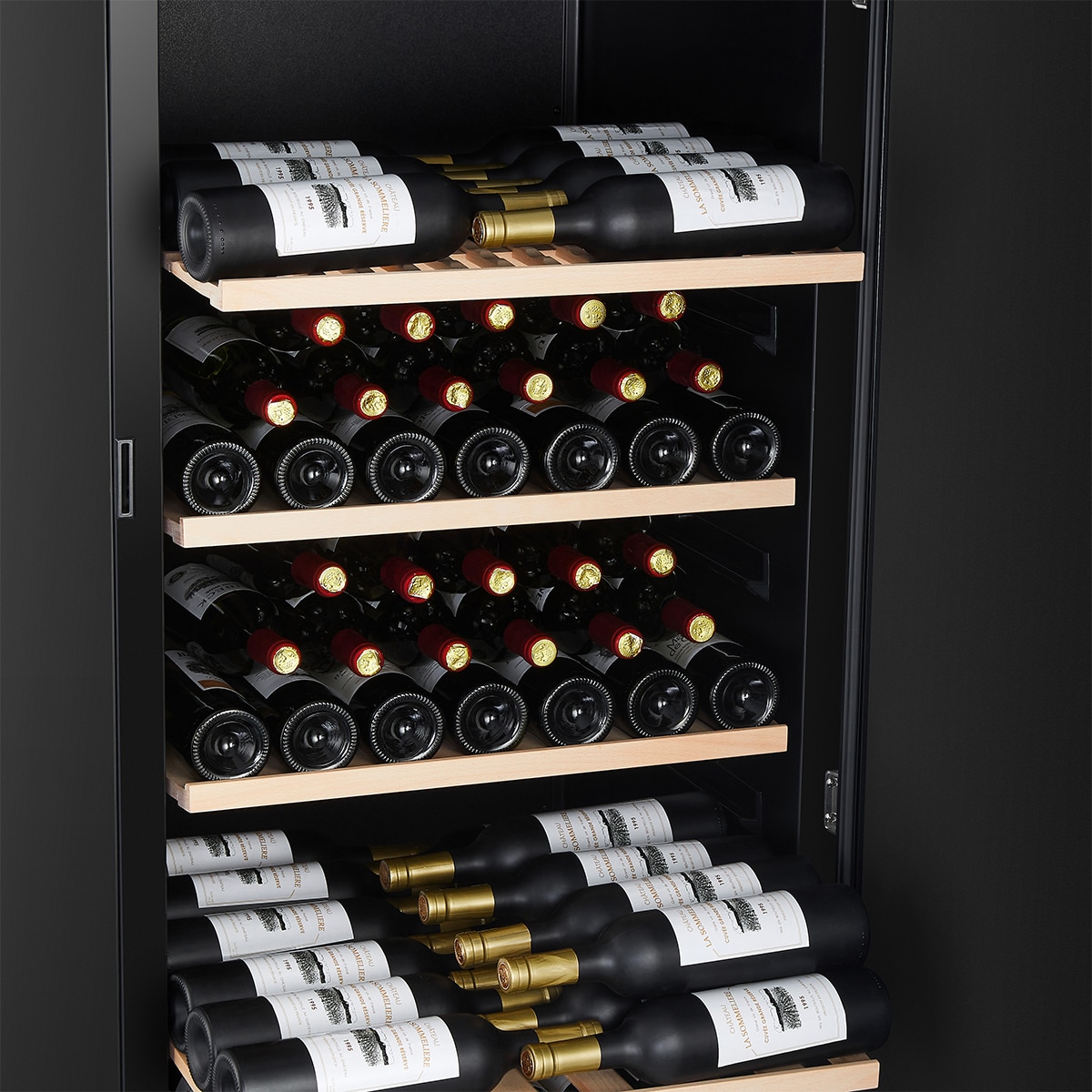 Vinoteca La Sommeliere para 254 botellas - APOGEE255N Negro-12