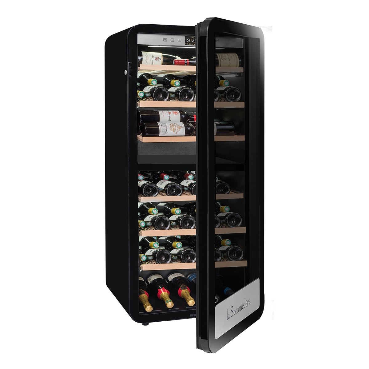 Vinoteca La Sommeliere para 247 botellas híbrida - APOGEE250DZN Negro-2