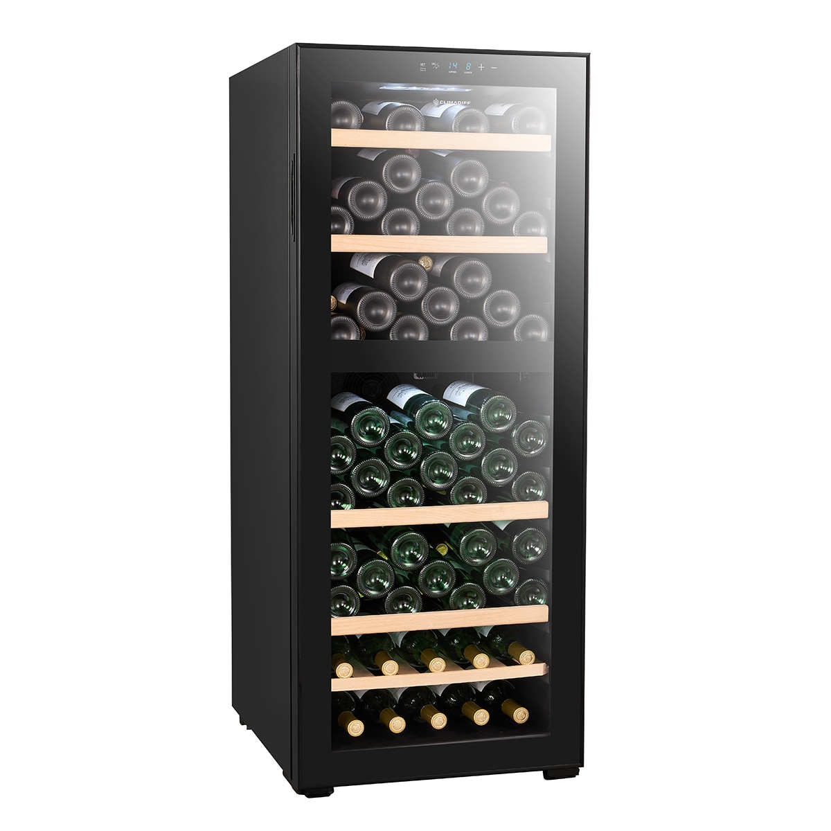 VinotecaClimadiff inteligente para 108 botellas - CEPAGE108DZ Negro-2