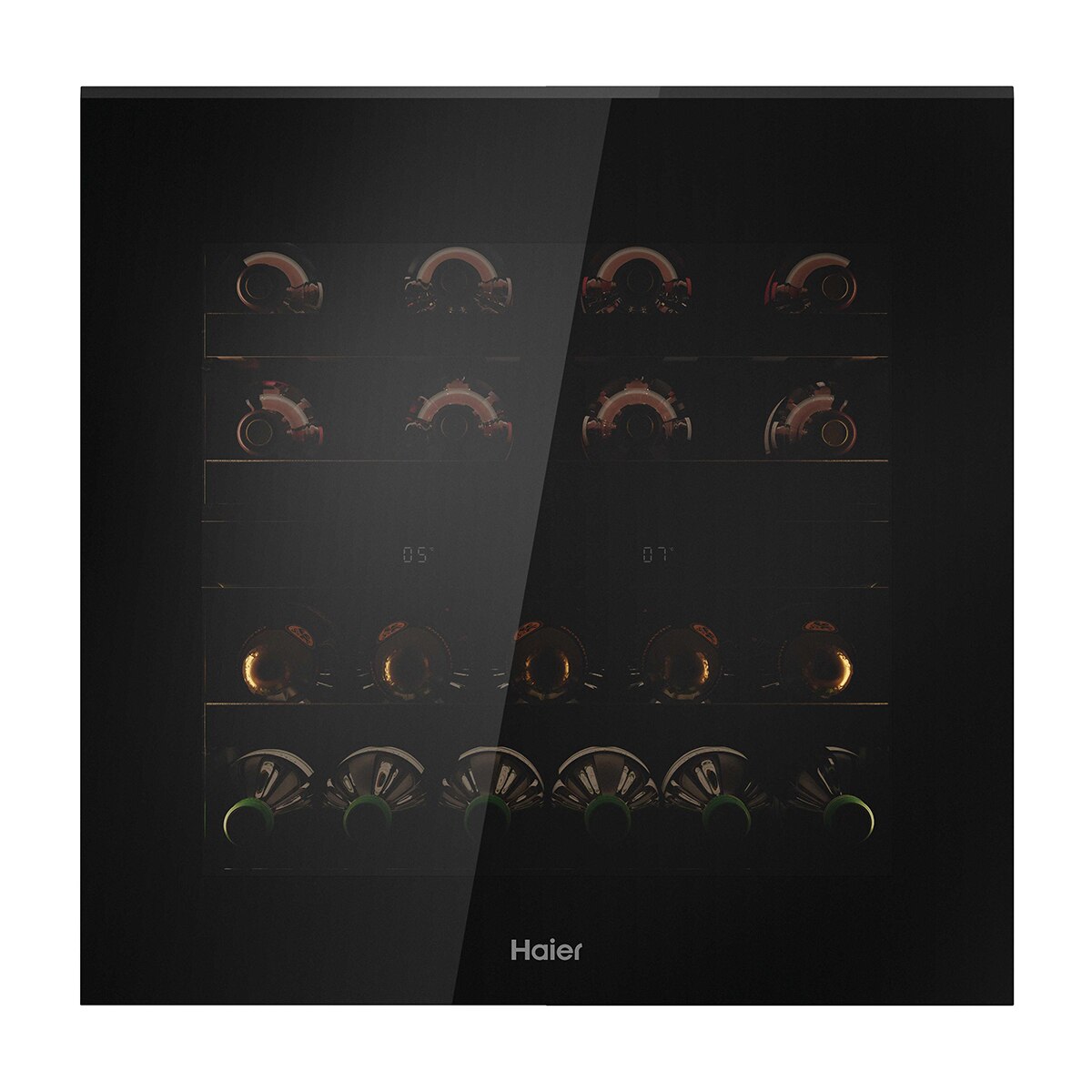 Haier - Vinoteca Integrable Haier con capacidad para 21 botellas y doble zona - HW60G25F2.