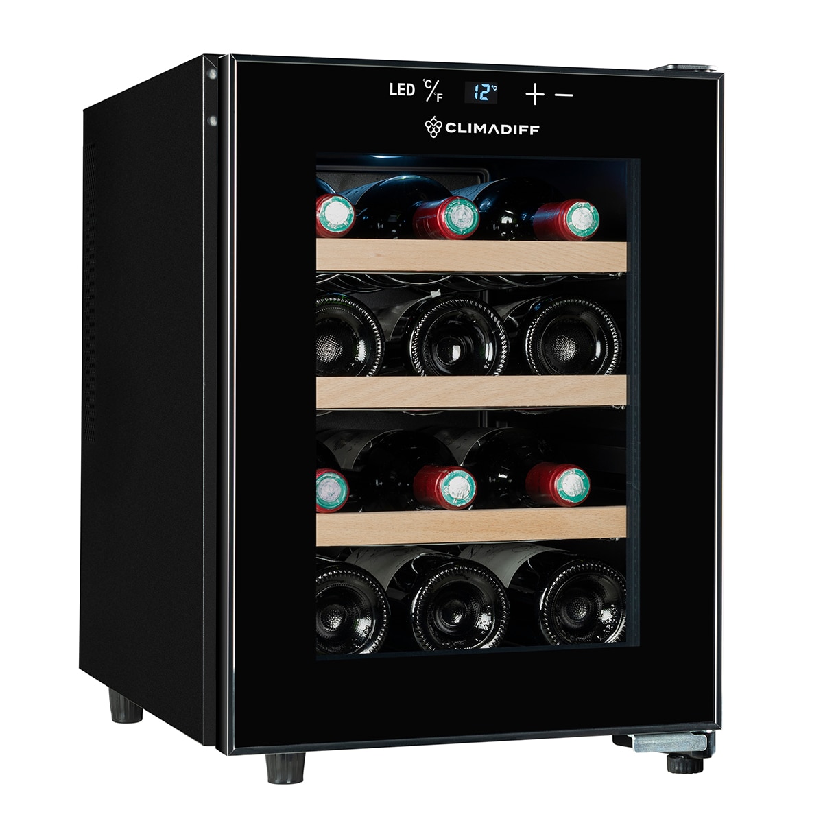 Vinoteca Climadiff para 12 botellas- CUVEE12 Negro-2
