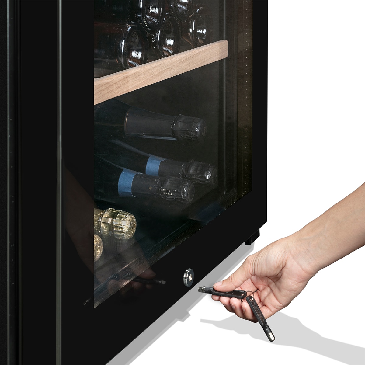 Vinoteca La Sommeliere para 185 botellas - CLASSIC185 Negro-5