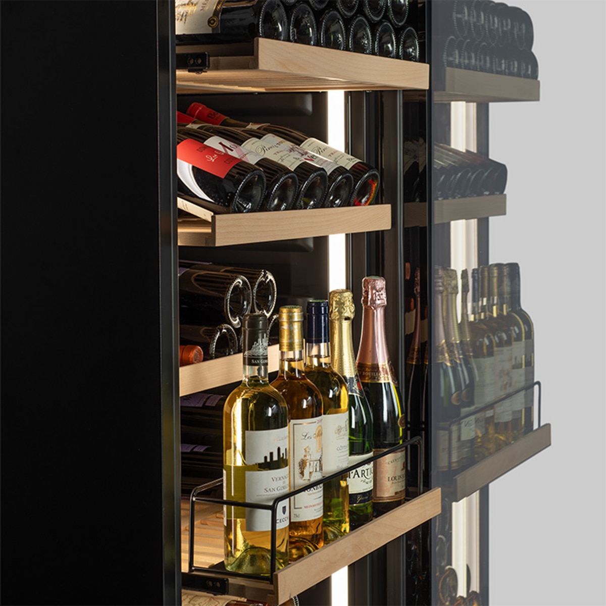 Vinoteca La Sommeliere para 177 botellas VIP177EDITION Negro-2