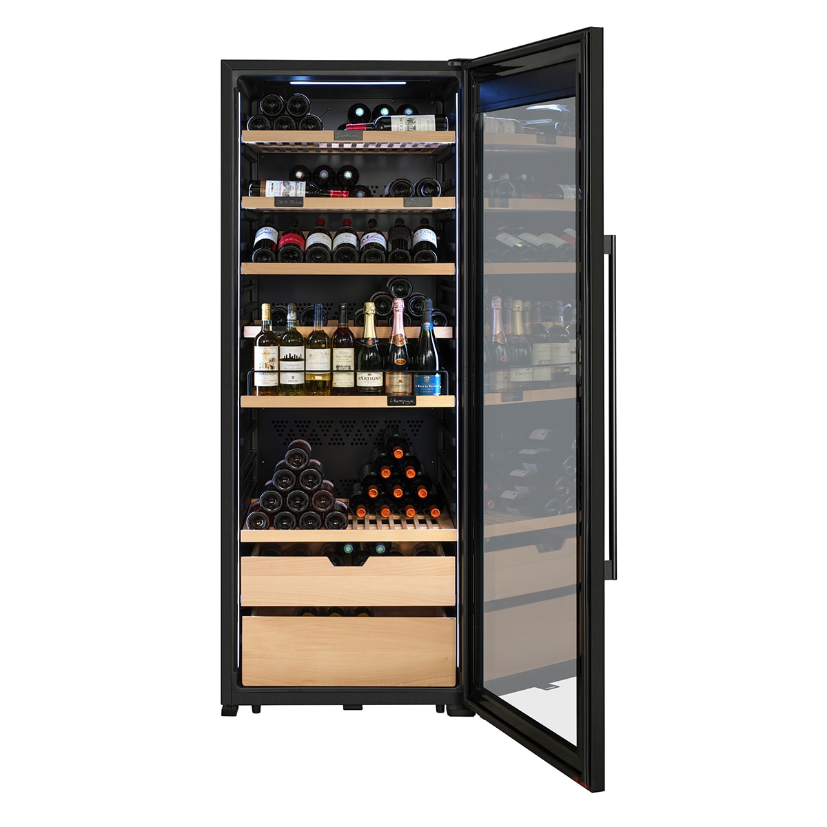 Vinoteca La Sommeliere para 273 botellas VIP273EDITION Negro-3
