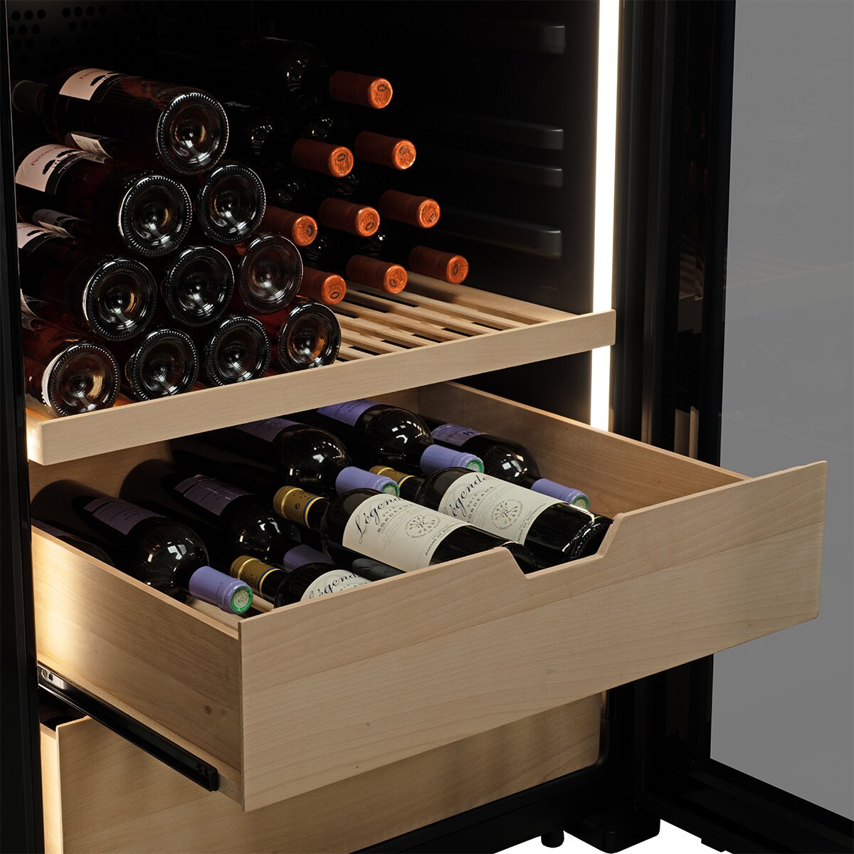 Vinoteca La Sommeliere para 273 botellas VIP273EDITION Negro-4