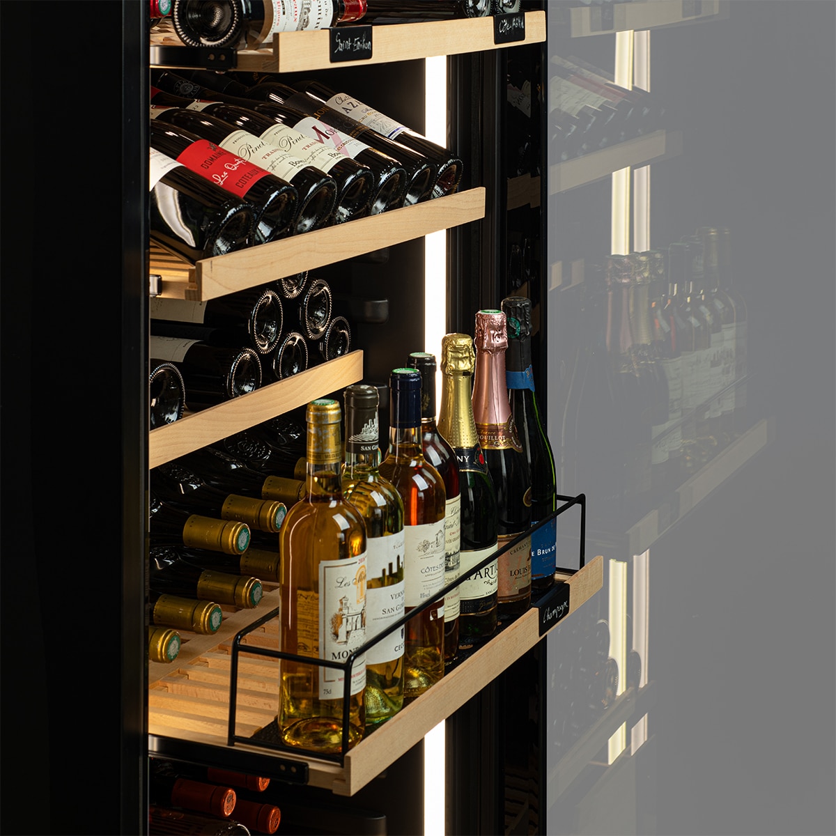 Vinoteca La Sommeliere para 273 botellas VIP273EDITION Negro-5