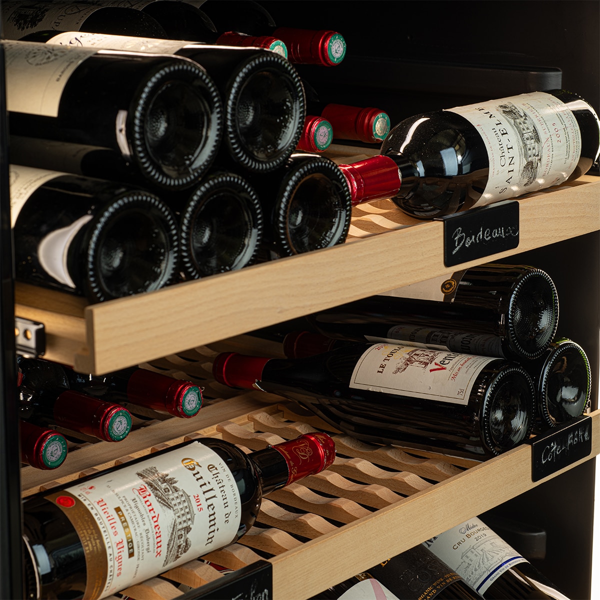 Vinoteca La Sommeliere para 273 botellas VIP273EDITION Negro-6