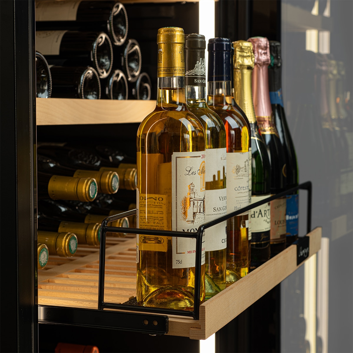 Vinoteca La Sommeliere para 273 botellas VIP273EDITION Negro-8
