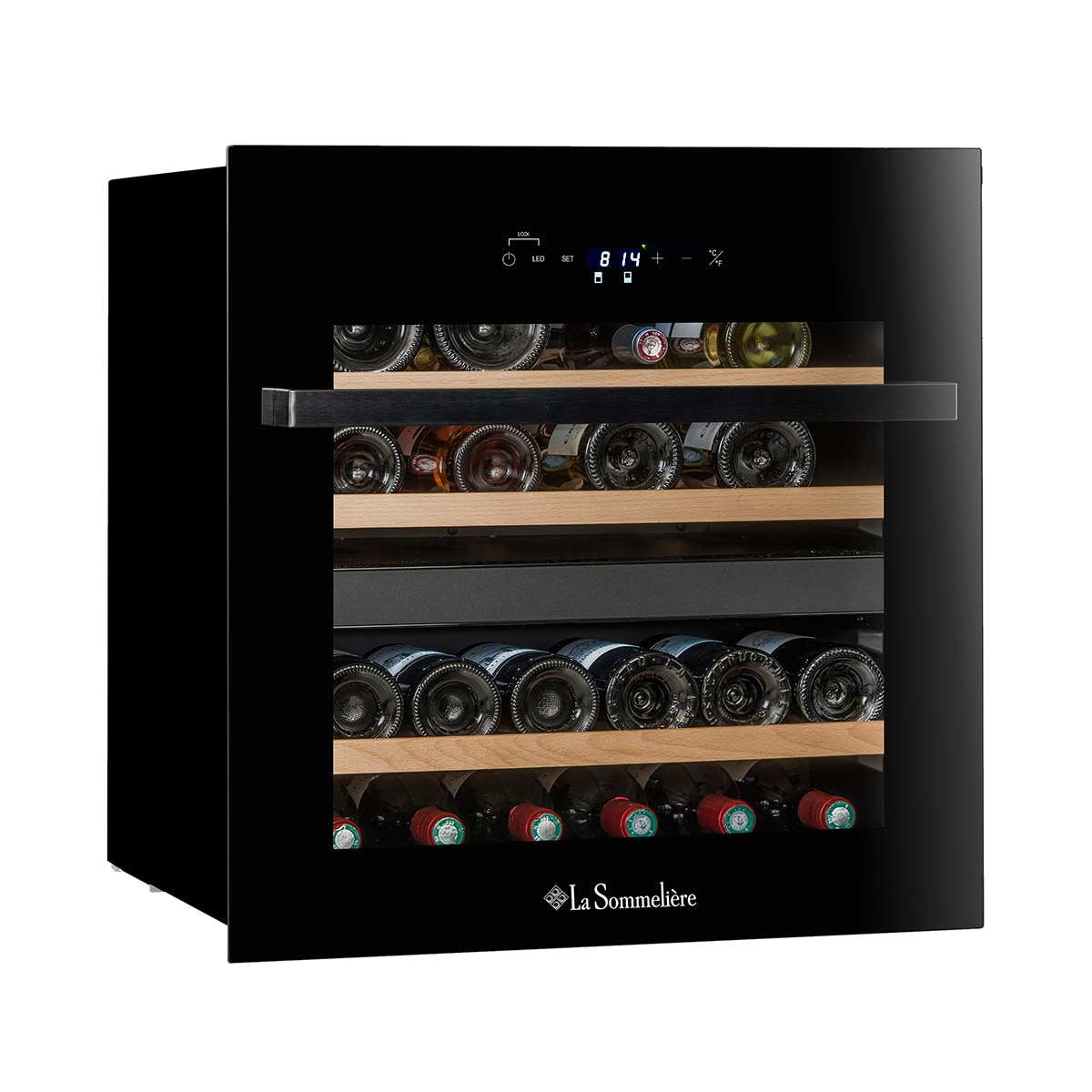 Vinoteca integrable La Sommeliere para 36 botellas Integrable En Columna 2 Zonas Temperatura - Lsbi36Bdz2 - Negro Negro-3
