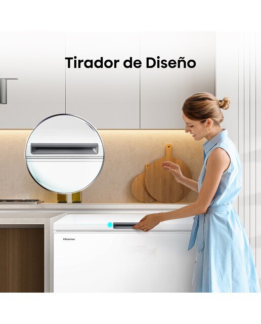 Congelador horizontal Hisense Defrost - FT386D4AWLYE - Blanco Blanco-11
