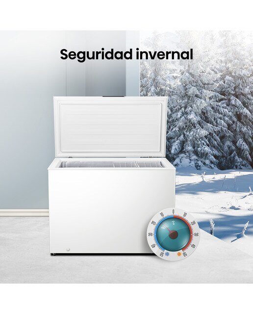 Congelador horizontal Hisense Defrost - FT386D4AWLYE - Blanco Blanco-12