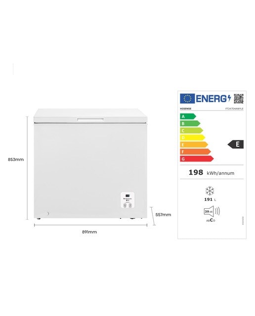 Congelador Horizontal Hisense Defrost - FT247D4AWYLE Blanco-4