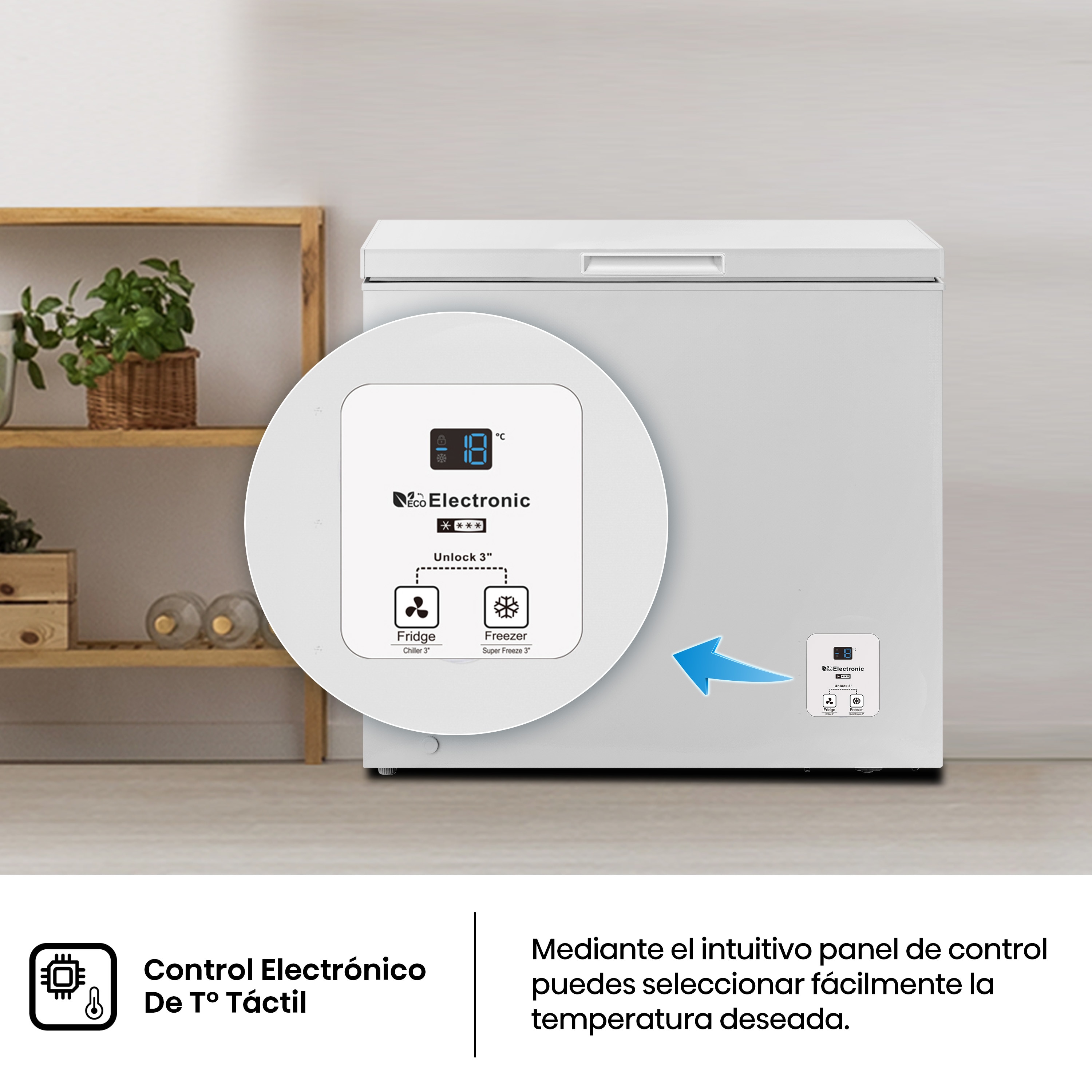 Congelador Horizontal Hisense Defrost - FT247D4AWYLE Blanco-9