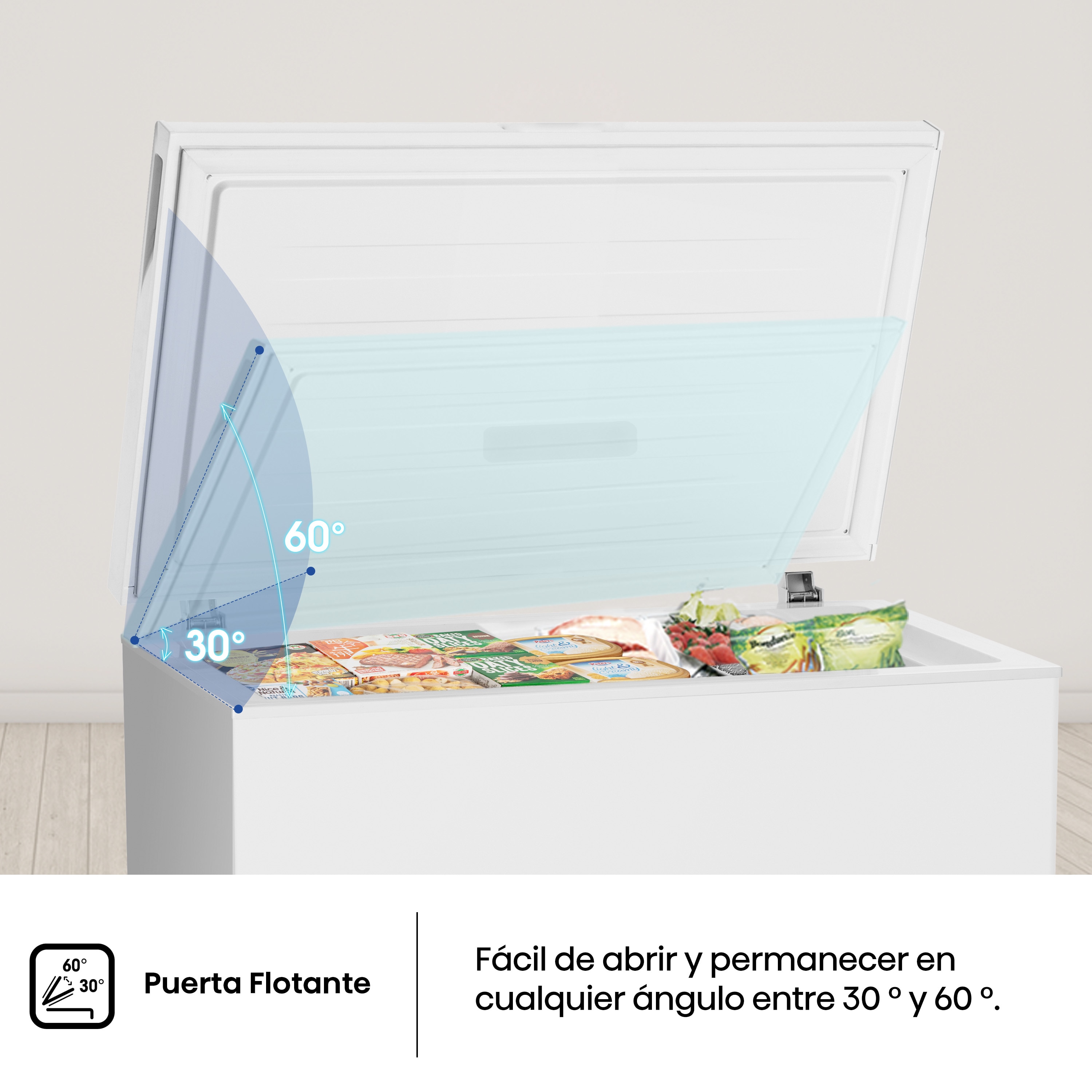 Congelador Horizontal Hisense Defrost - FT247D4AWYLE Blanco-11