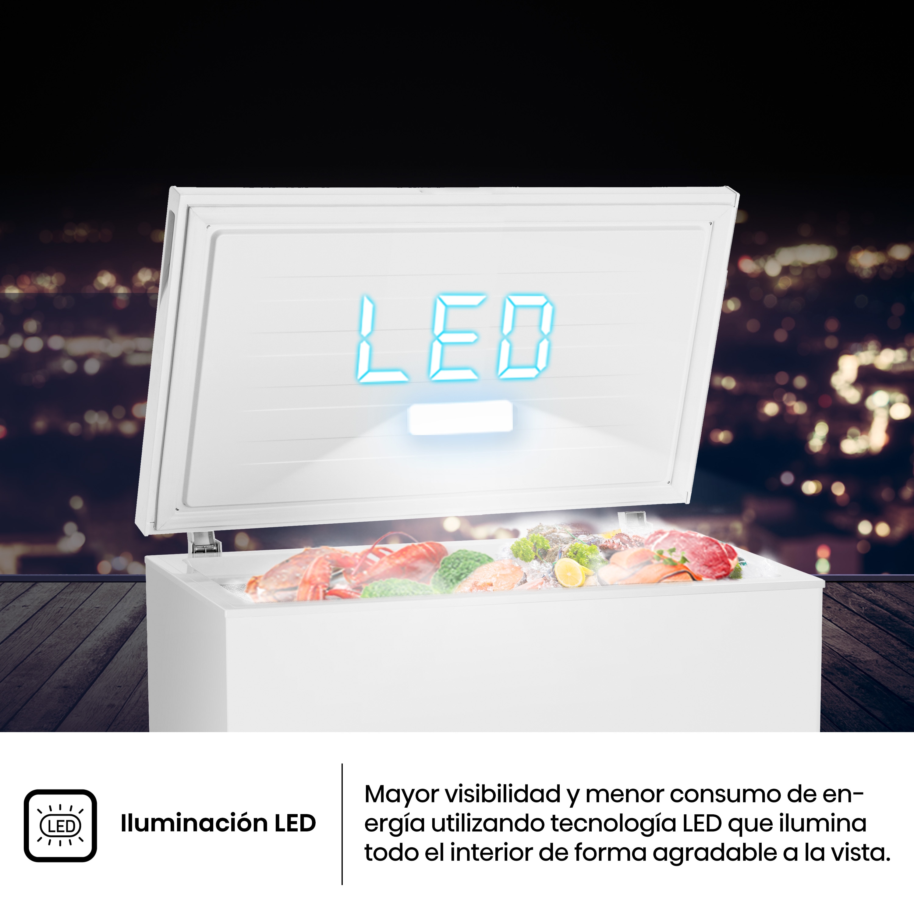 Congelador Horizontal Hisense Defrost - FT247D4AWYLE Blanco-13