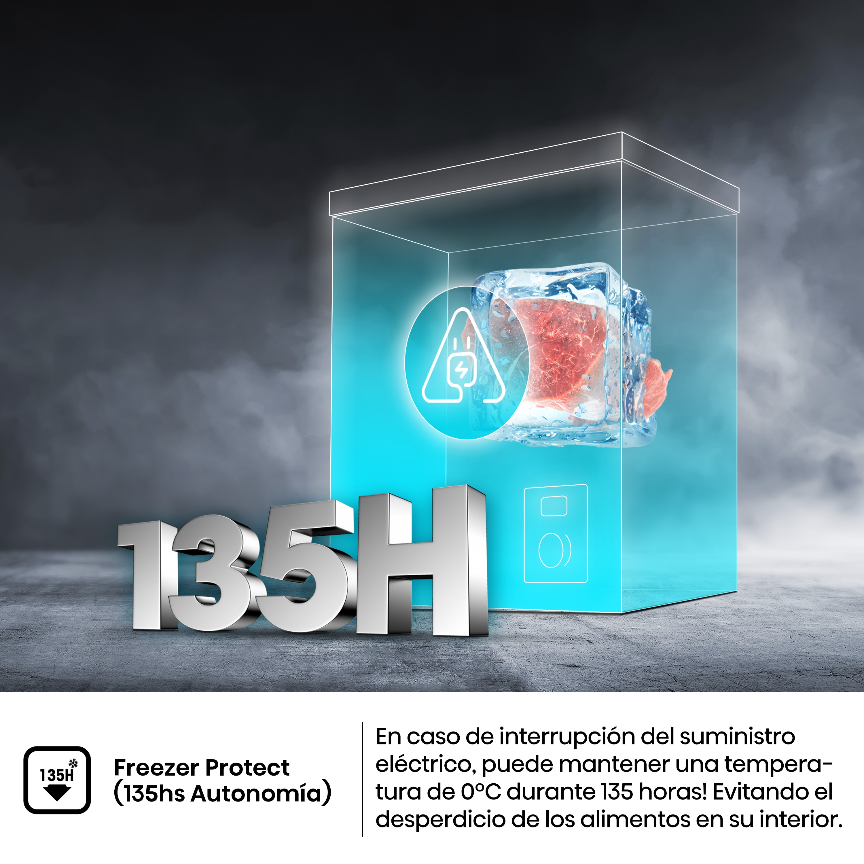 Congelador horizontal Hisense Defrost - FT184D4AWYE Blanco-9