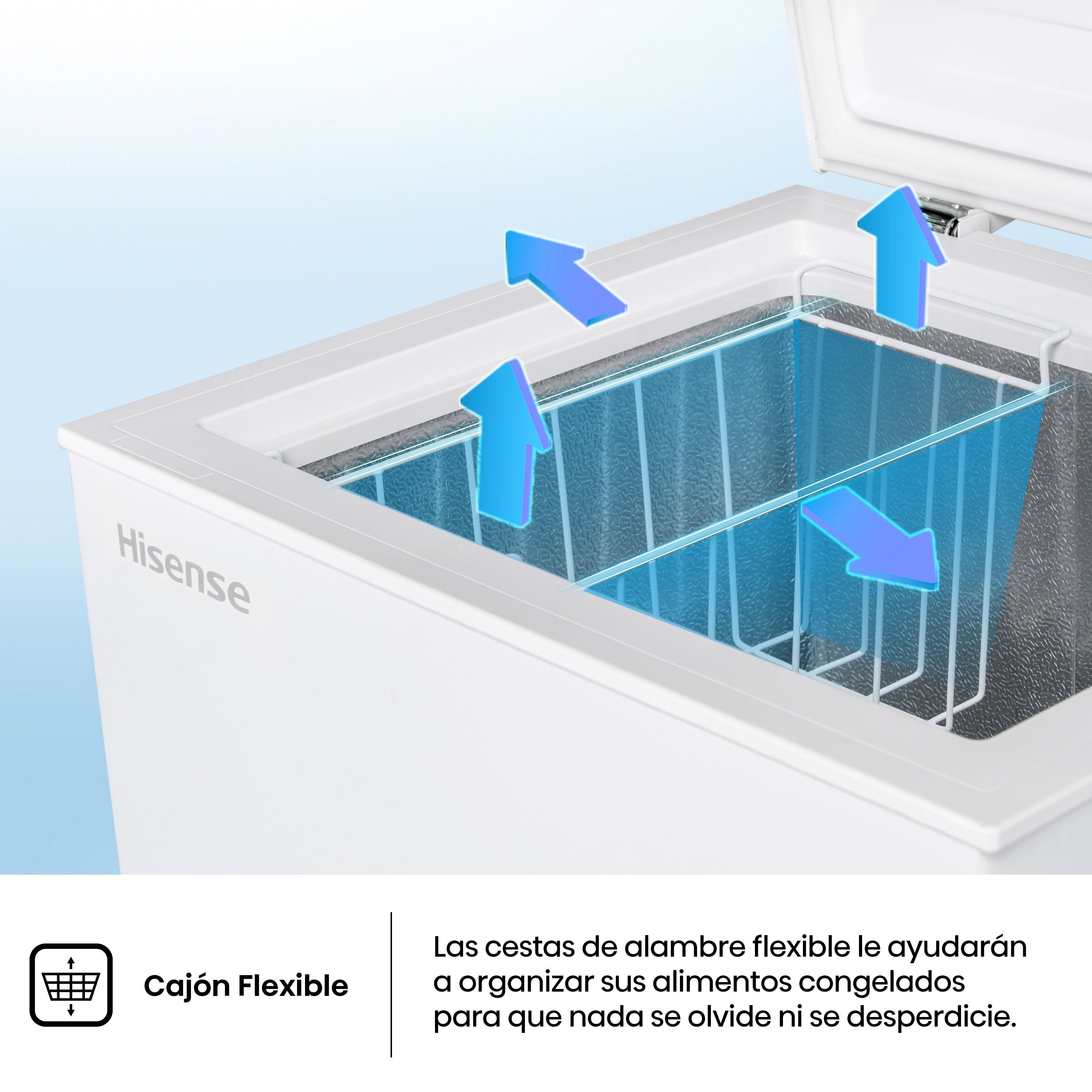 Congelador horizontal Hisense Defrost - FT184D4AWYE Blanco-12