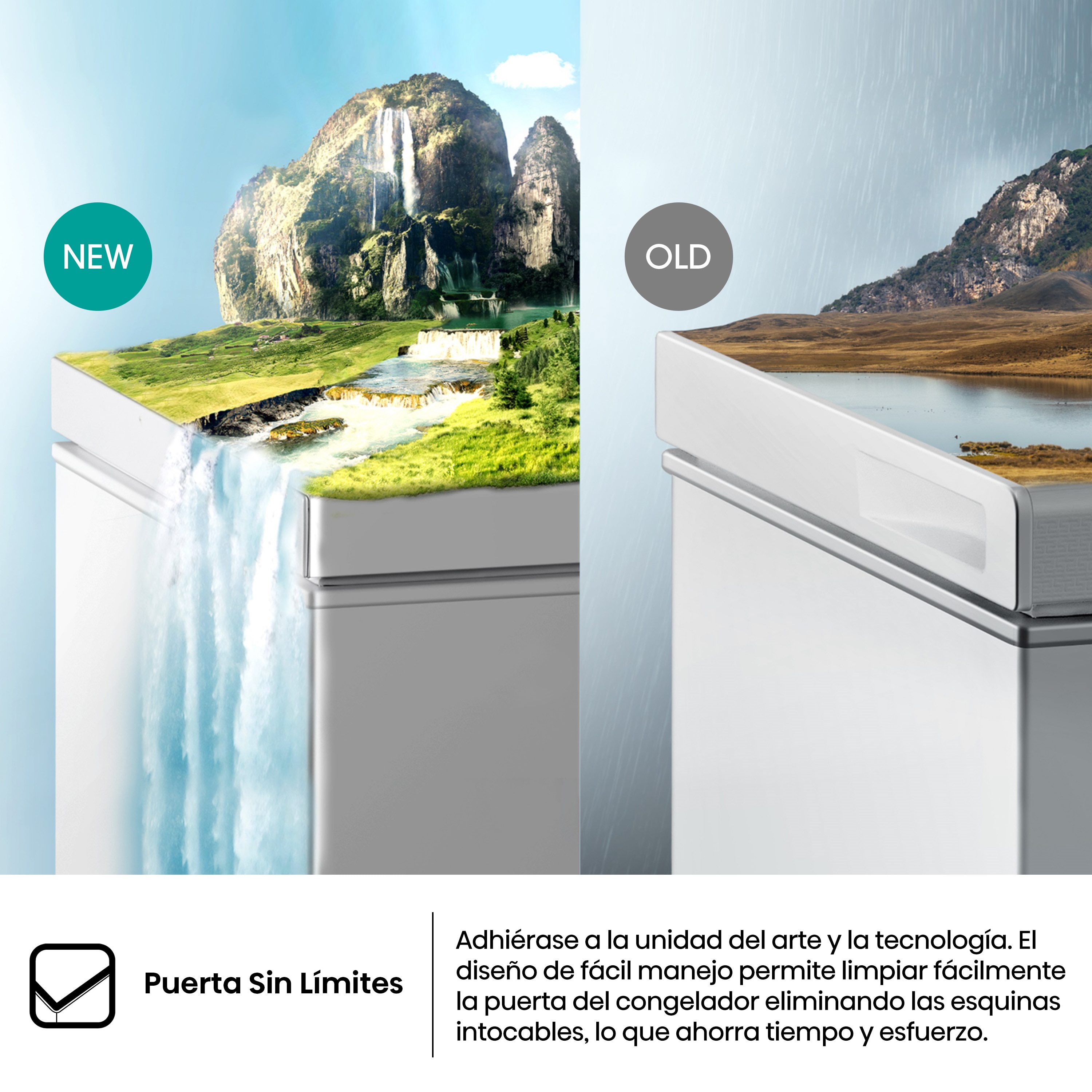 Congelador horizontal Hisense Cíclico/Defrost - FT125D4AWE Blanco-13